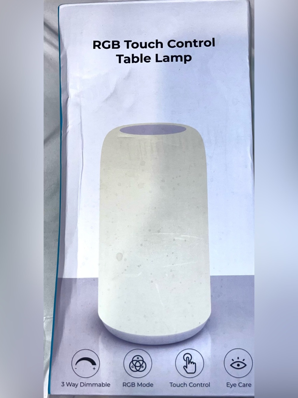 RGB Touch Control Table Lamp - White
